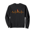 Roller Skating Skate Heartbeat Sweatshirt - Custom Art Print Unisex - T-Shirt, Sweatshirt, Hoodie