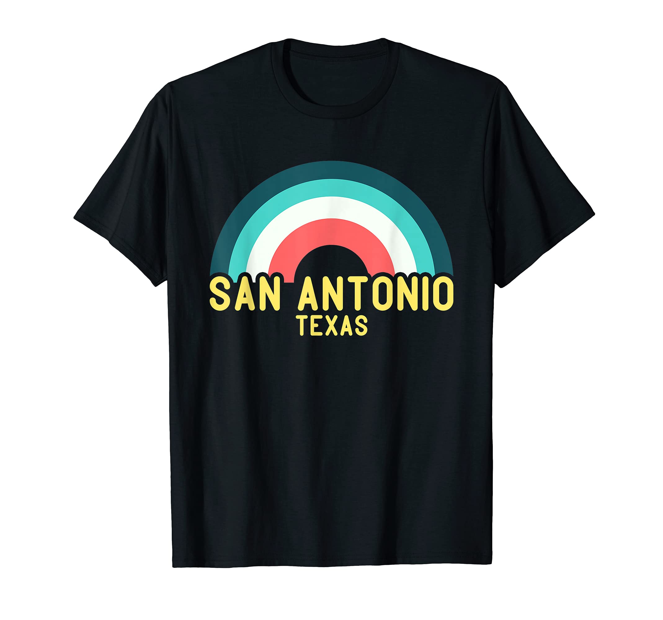 San Antonio Texas Rainbow T-Shirt - Aesthetic Graphic for Adults - T-Shirt, Sweatshirt, Hoodie