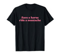 Save Horse Ride Mustache Y2K Aesthetic T-Shirt - Unique Graphic Men Women - T-Shirt, Sweatshirt, Hoodie