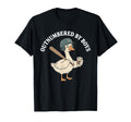 Outnumbered Baseball Mom Funny Goose T-Shirt - Aesthetic Graphic Men Women - T-Shirt, Sweatshirt, Hoodie
