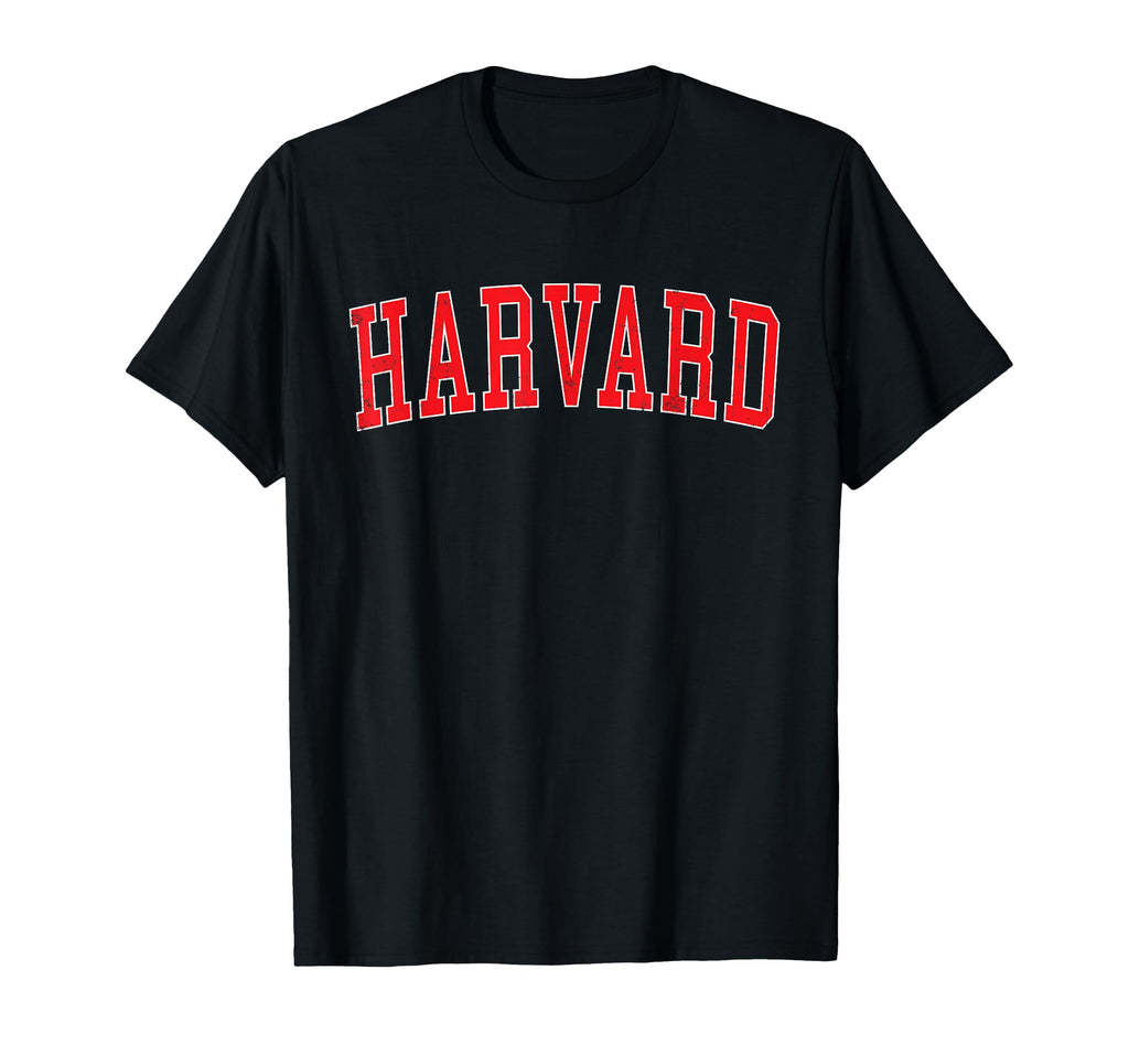 Harvard Il Distressed Red Varsity T-Shirt - Novelty Apparel Unisex - T-Shirt, Sweatshirt, Hoodie