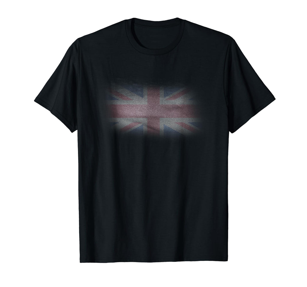 Distressed Union Jack Flag England T-Shirt - Minimalist Print for Adults - T-Shirt, Sweatshirt, Hoodie