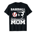 Baseball And Gymnastics Mom T-Shirt - Casual Everyday Wear for Adults - T-Shirt, Sweatshirt, Hoodie