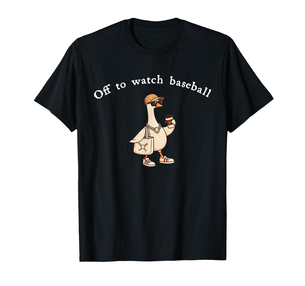 Off To Watch Baseball Funny Baseball Mom T-Shirt - Unique Graphic Unisex - T-Shirt, Sweatshirt, Hoodie