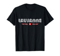 Lausanne Switzerland 70S 80S Type T-Shirt - Unique Graphic for Adults - T-Shirt, Sweatshirt, Hoodie