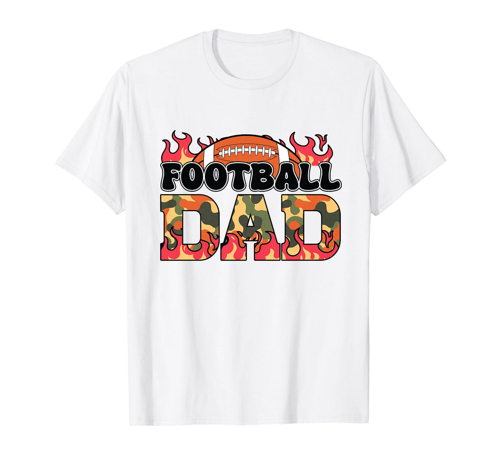 Football Dad Happy Fathers Day Wife T-Shirt - Minimalist Print Unisex - T-Shirt, Sweatshirt, Hoodie