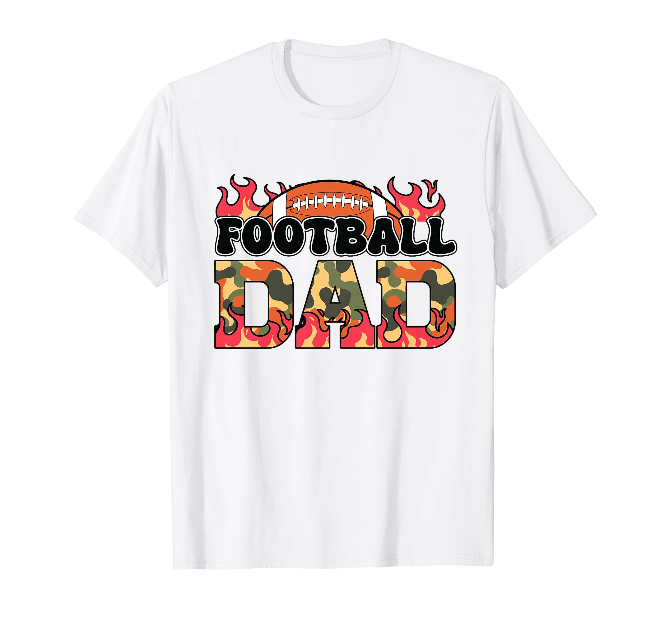 Football Dad Happy Fathers Day Wife T-Shirt - Minimalist Print Unisex - T-Shirt, Sweatshirt, Hoodie