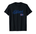 Iceland Flag Distressed Effect T-Shirt - Custom Art Print Unisex - T-Shirt, Sweatshirt, Hoodie