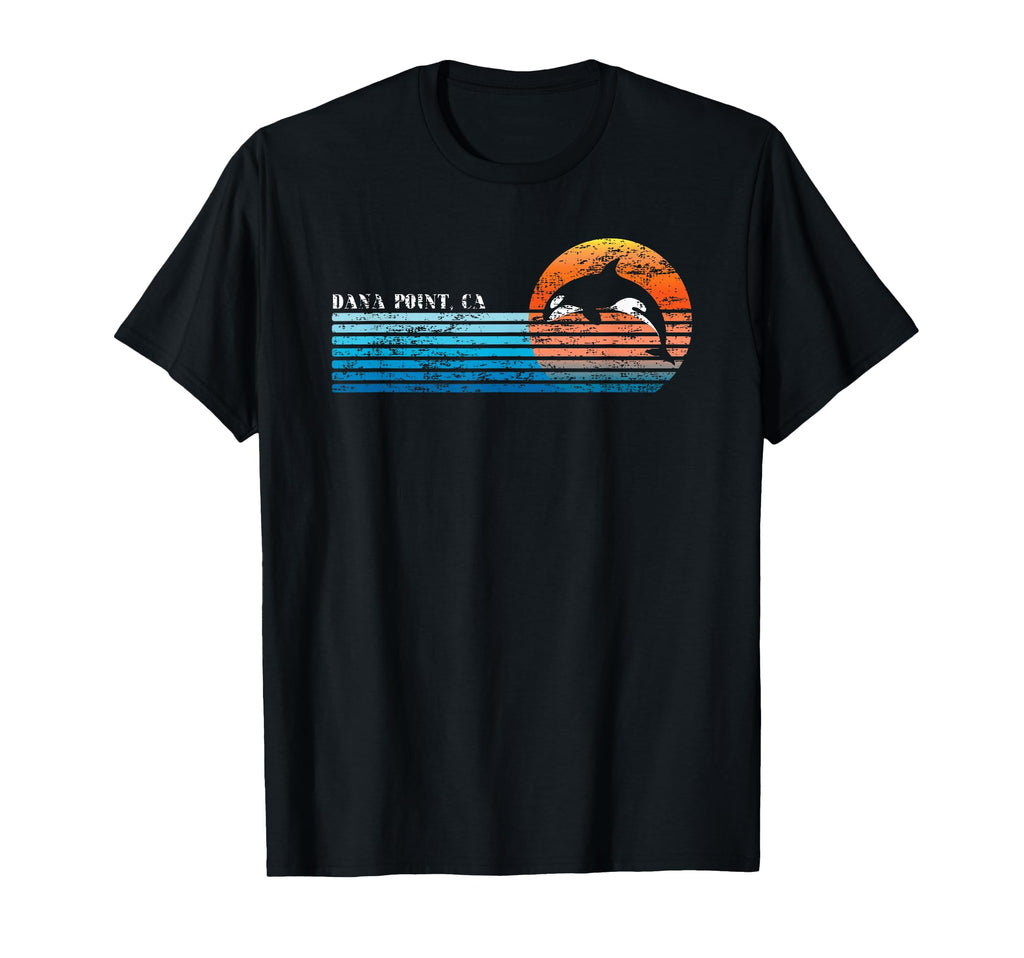 Dana Point Ca 80S Orka Sunset T-Shirt - Aesthetic Graphic Unisex - T-Shirt, Sweatshirt, Hoodie