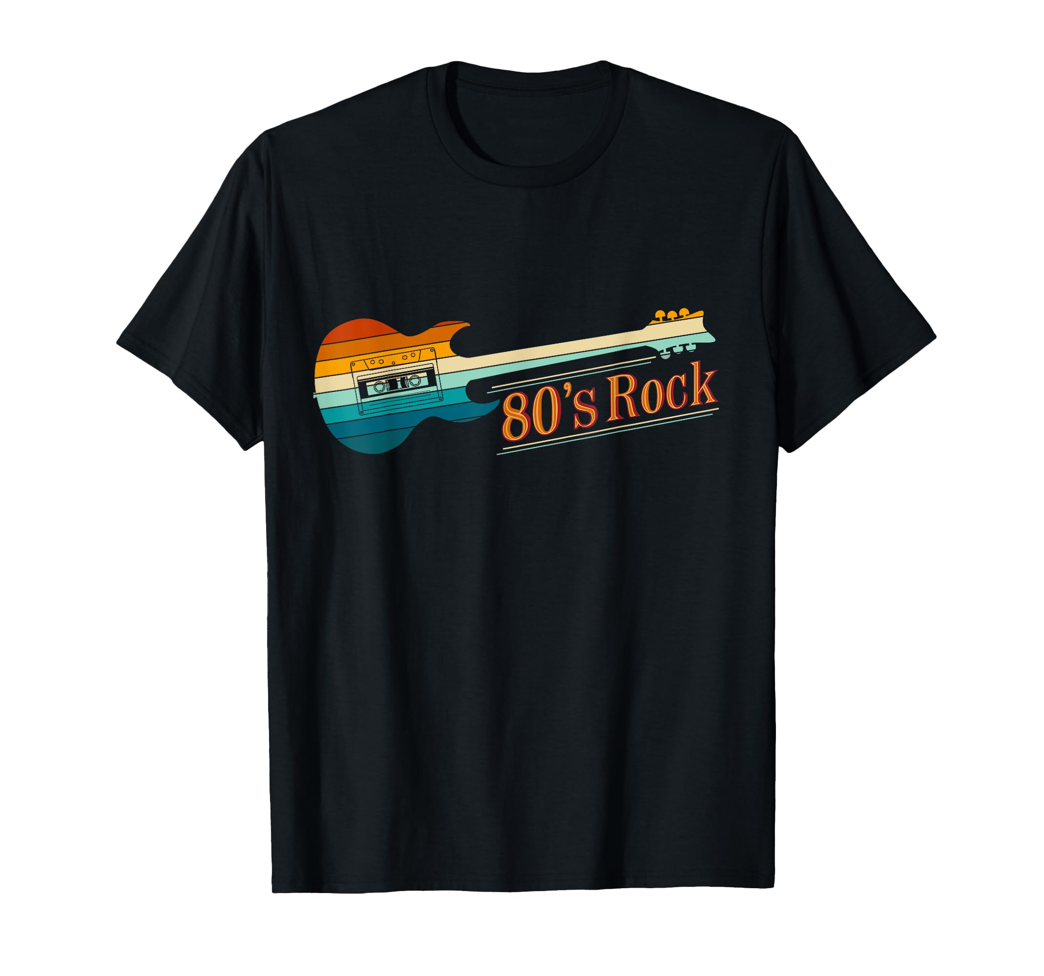 80S Rock Guitar Cassette Tape 1980S T-Shirt - Unique Graphic for Adults - T-Shirt, Sweatshirt, Hoodie