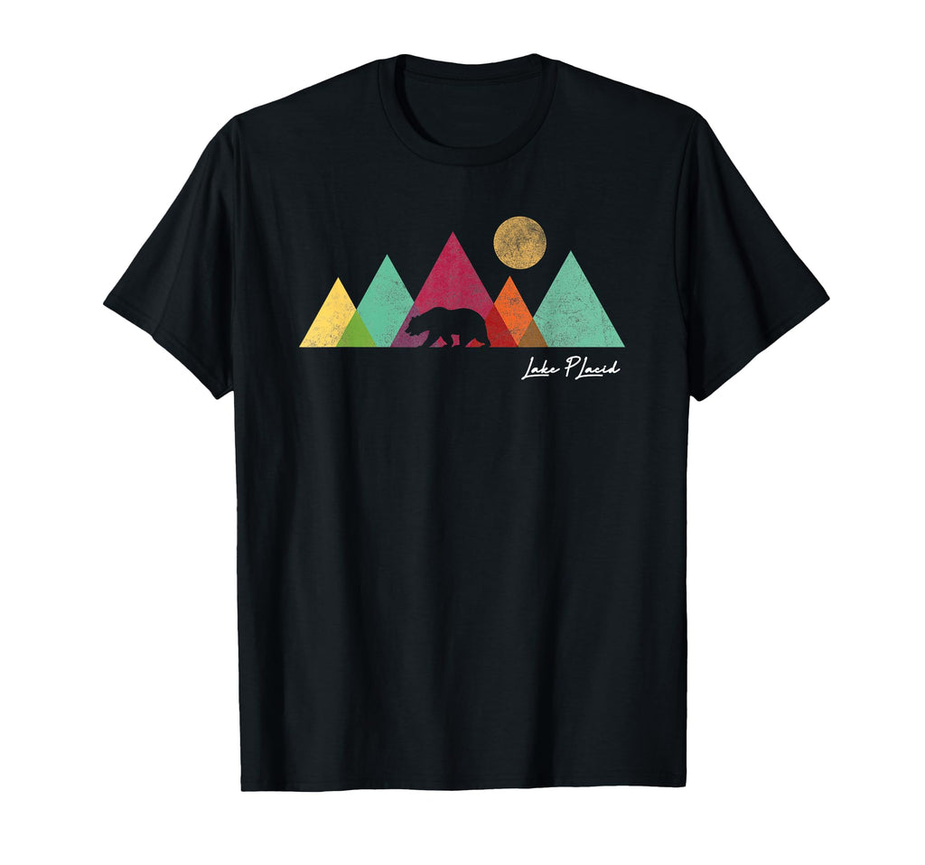 Lake Placid New York Mountain Souvenir T-Shirt - Novelty Apparel Unisex - T-Shirt, Sweatshirt, Hoodie