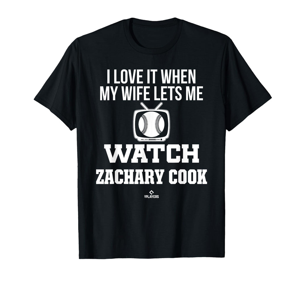 My Wife Lets Me Watch Zachary Cook T-Shirt - Minimalist Print Unisex - T-Shirt, Sweatshirt, Hoodie