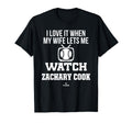 My Wife Lets Me Watch Zachary Cook T-Shirt - Minimalist Print Unisex - T-Shirt, Sweatshirt, Hoodie