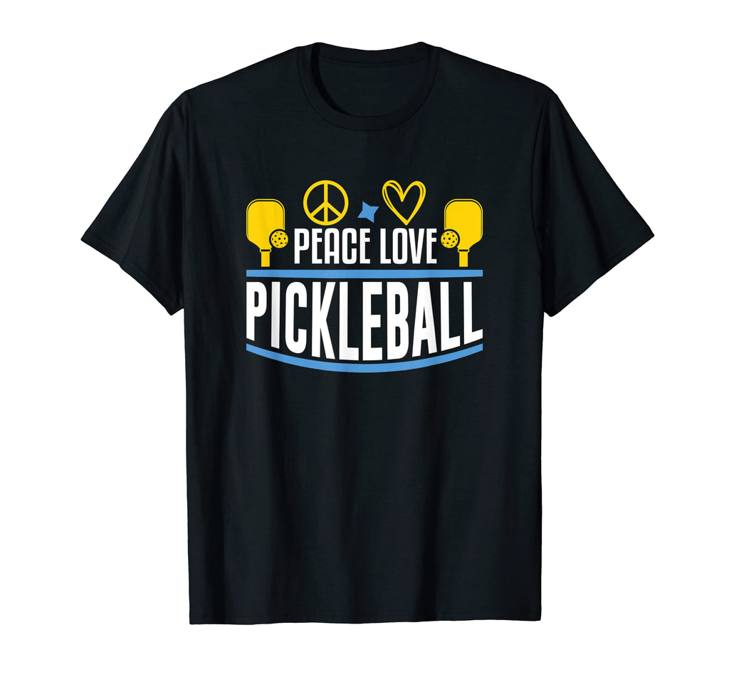 Peace Love Pickleball T-Shirt - Trendy Graphic for Adults - T-Shirt, Sweatshirt, Hoodie