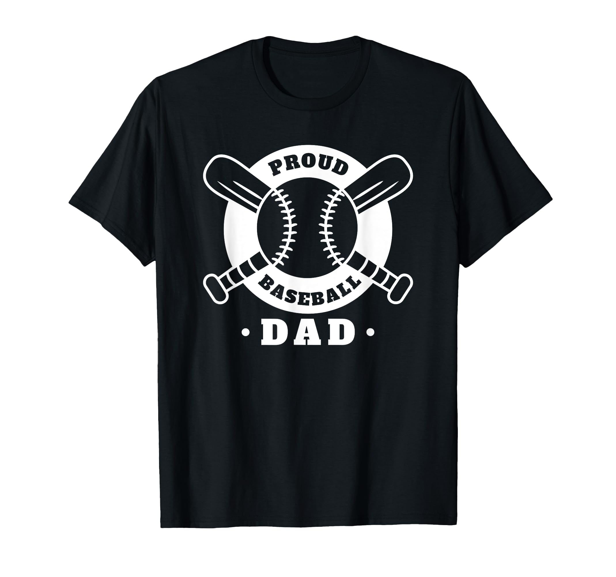 Proud Baseball Dad Funny Baseball Dad T-Shirt - Custom Art Print Men Women - T-Shirt, Sweatshirt, Hoodie