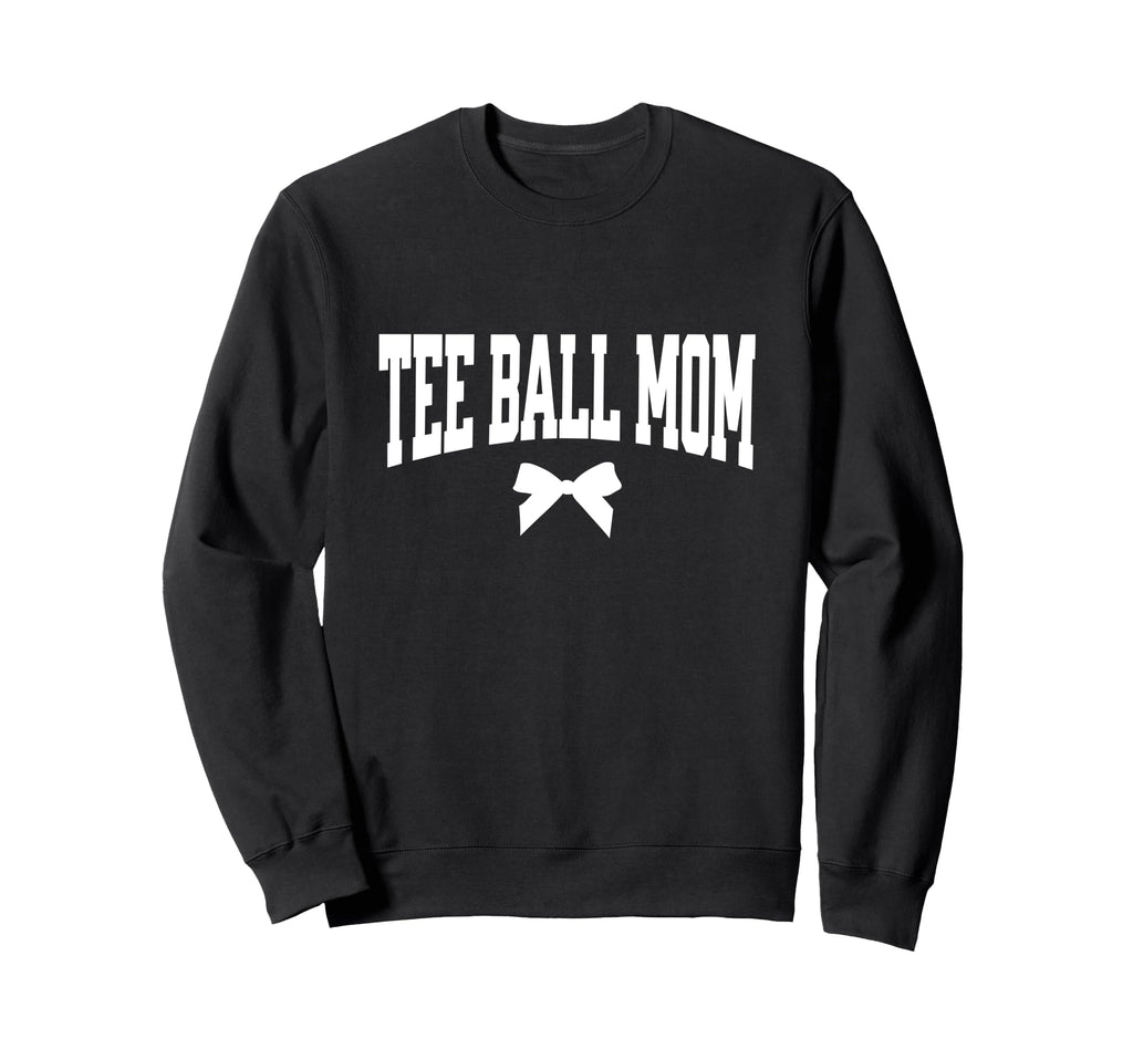 Ball Mom Bow T Ball Mom Baseball Sweatshirt - Fun Novelty Design Unisex - T-Shirt, Sweatshirt, Hoodie