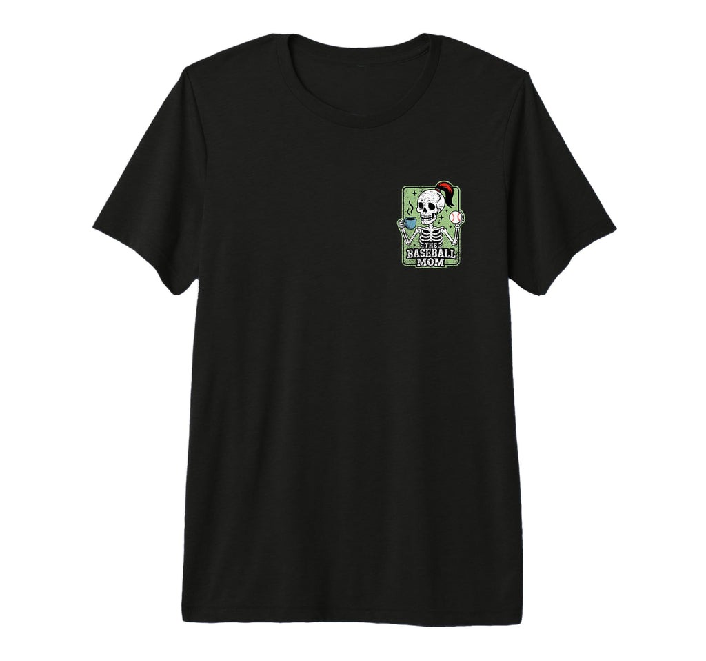 Baseball Mom Tarot Card Skeleton T-Shirt - Aesthetic Graphic for Adults - T-Shirt, Sweatshirt, Hoodie