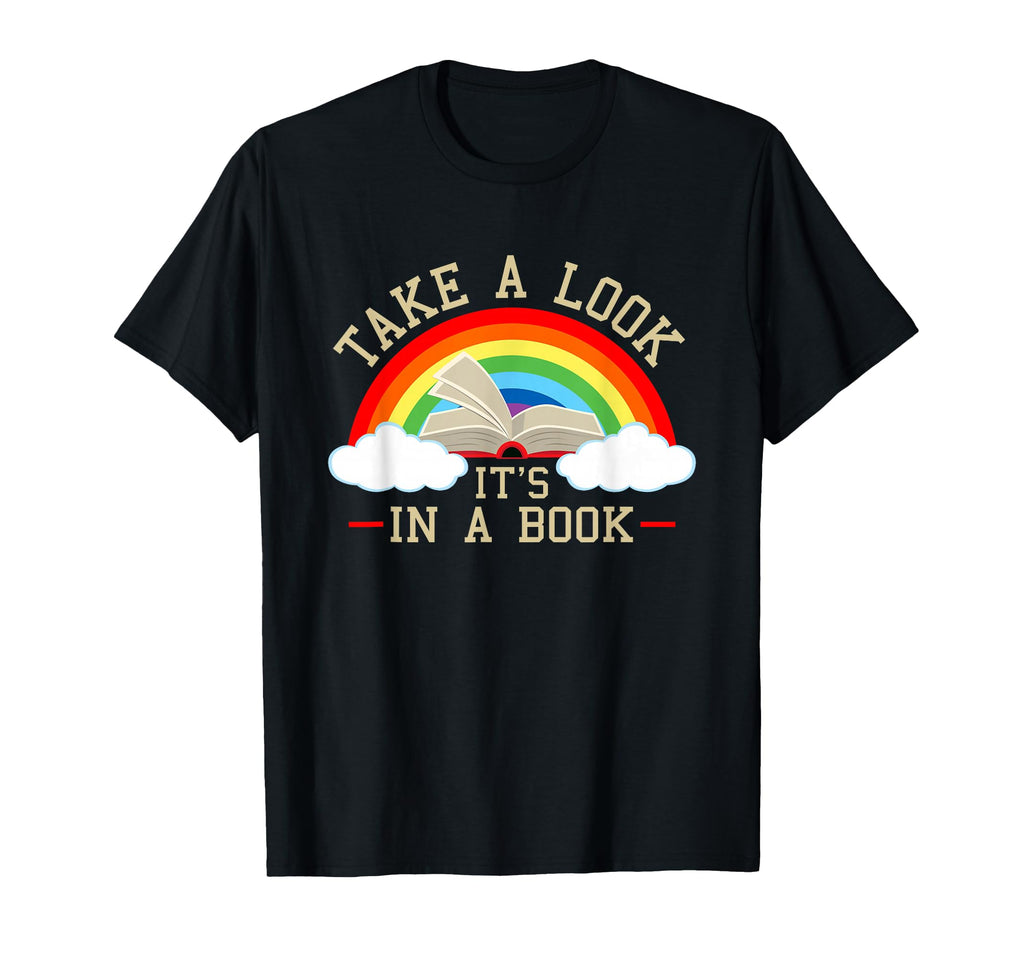 Take Its Book Reading Rainbow T-Shirt - Custom Art Print Unisex - T-Shirt, Sweatshirt, Hoodie