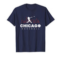 Chicago Baseball Minimalist Baseball T-Shirt - Unique Graphic for Adults - T-Shirt, Sweatshirt, Hoodie