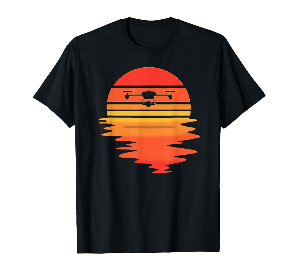 Drone Pilot Sunset Aviator Flying T-Shirt - Streetwear Style Men Women - T-Shirt, Sweatshirt, Hoodie