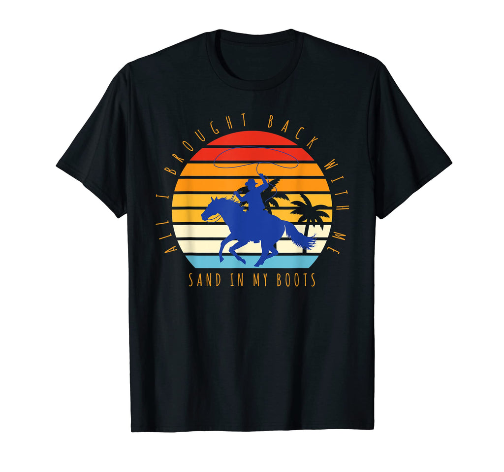 Sand My Boots Palm Tree Cowboy T-Shirt - Minimalist Print for Adults - T-Shirt, Sweatshirt, Hoodie