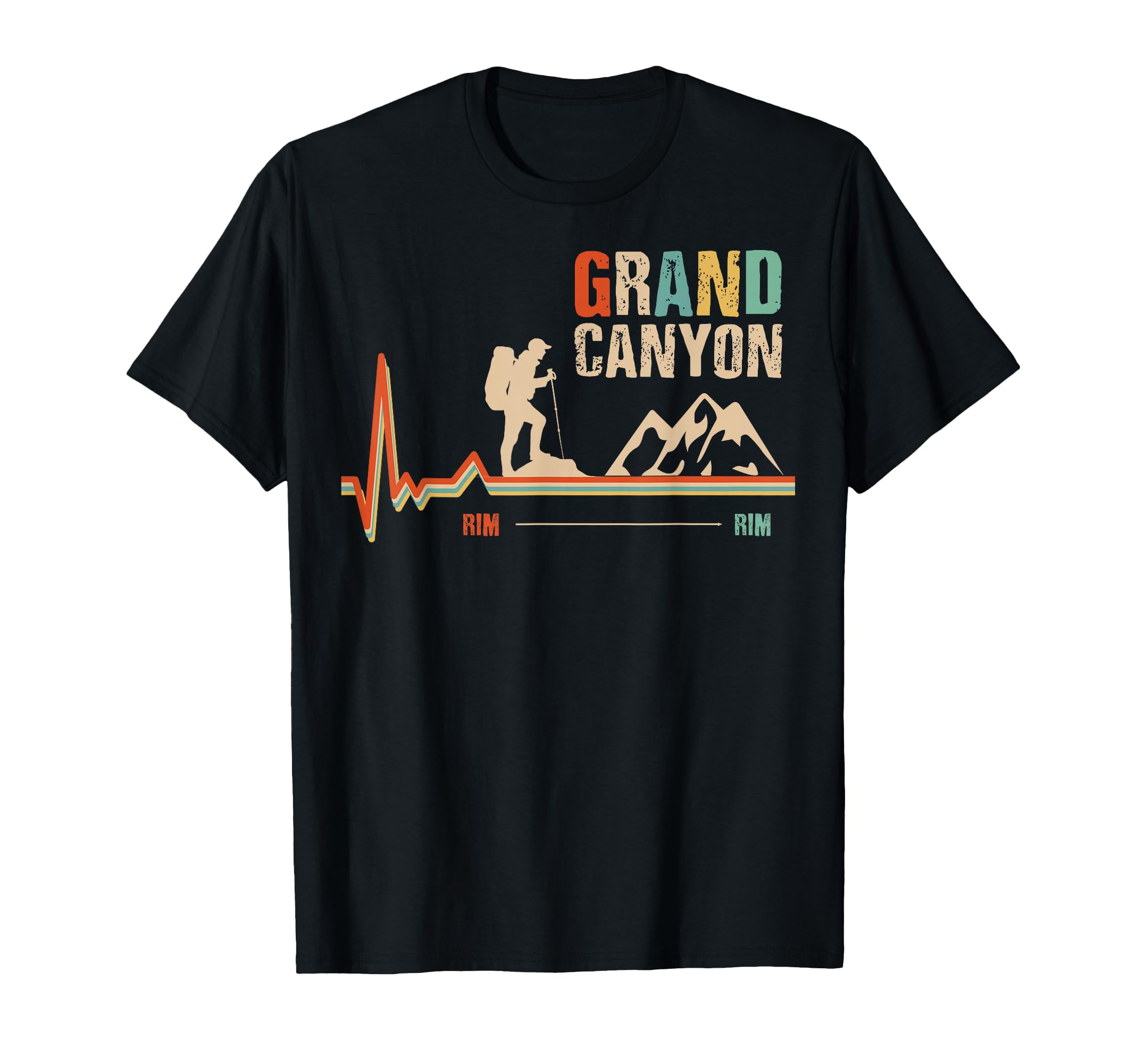 Grand Canyon National Park Rim Rim T-Shirt - Fun Novelty Design Unisex - T-Shirt, Sweatshirt, Hoodie