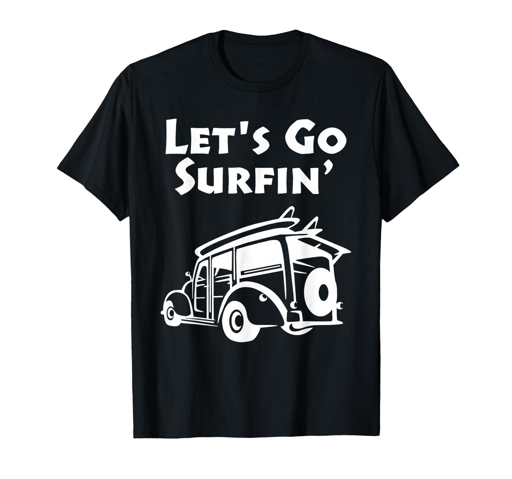 Surfing Pacific Ocean Surfboard Woody T-Shirt - Graphic Print for Adults - T-Shirt, Sweatshirt, Hoodie