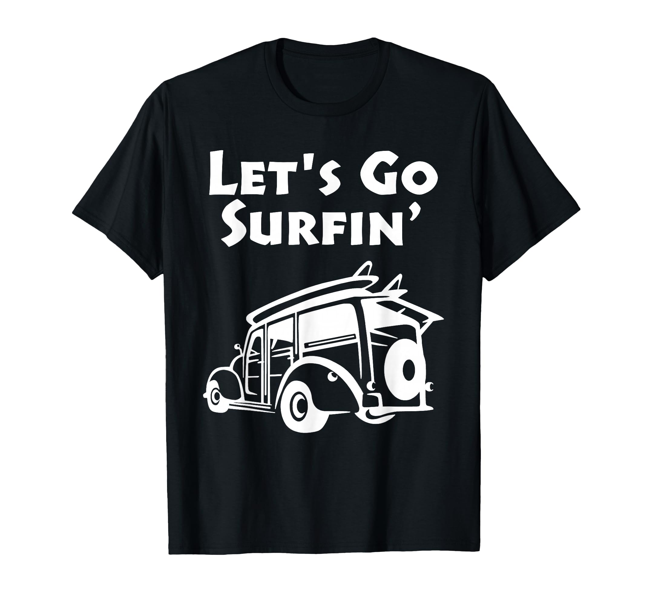 Surfing Pacific Ocean Surfboard Woody T-Shirt - Graphic Print for Adults - T-Shirt, Sweatshirt, Hoodie