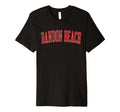 Bandon Beach Distressed Red Varsity T-Shirt - Trendy Graphic for Adults - T-Shirt, Sweatshirt, Hoodie