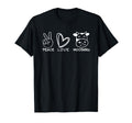 Peace Love Moobaru Funny T-Shirt - Custom Art Print Men Women - T-Shirt, Sweatshirt, Hoodie