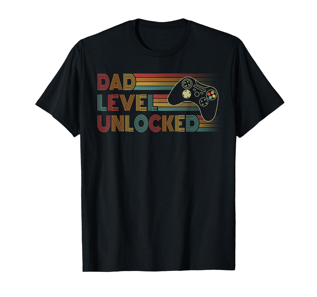Funny New Dad Dad Level Unlocked Gaming T-Shirt - Streetwear Style Unisex - T-Shirt, Sweatshirt, Hoodie
