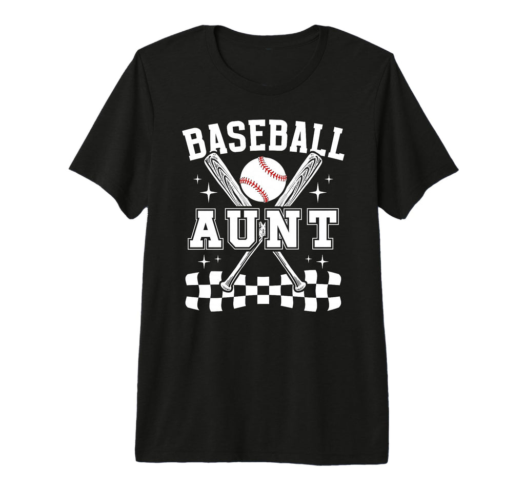 Baseball Aunt Baseball Player Auntie Tri T-Shirt - Trendy Graphic Unisex - T-Shirt, Sweatshirt, Hoodie