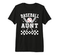 Baseball Aunt Baseball Player Auntie Tri T-Shirt - Trendy Graphic Unisex - T-Shirt, Sweatshirt, Hoodie