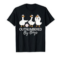 Outnumbered Baseball Funny Mom Dad T-Shirt - Minimalist Print for Adults - T-Shirt, Sweatshirt, Hoodie