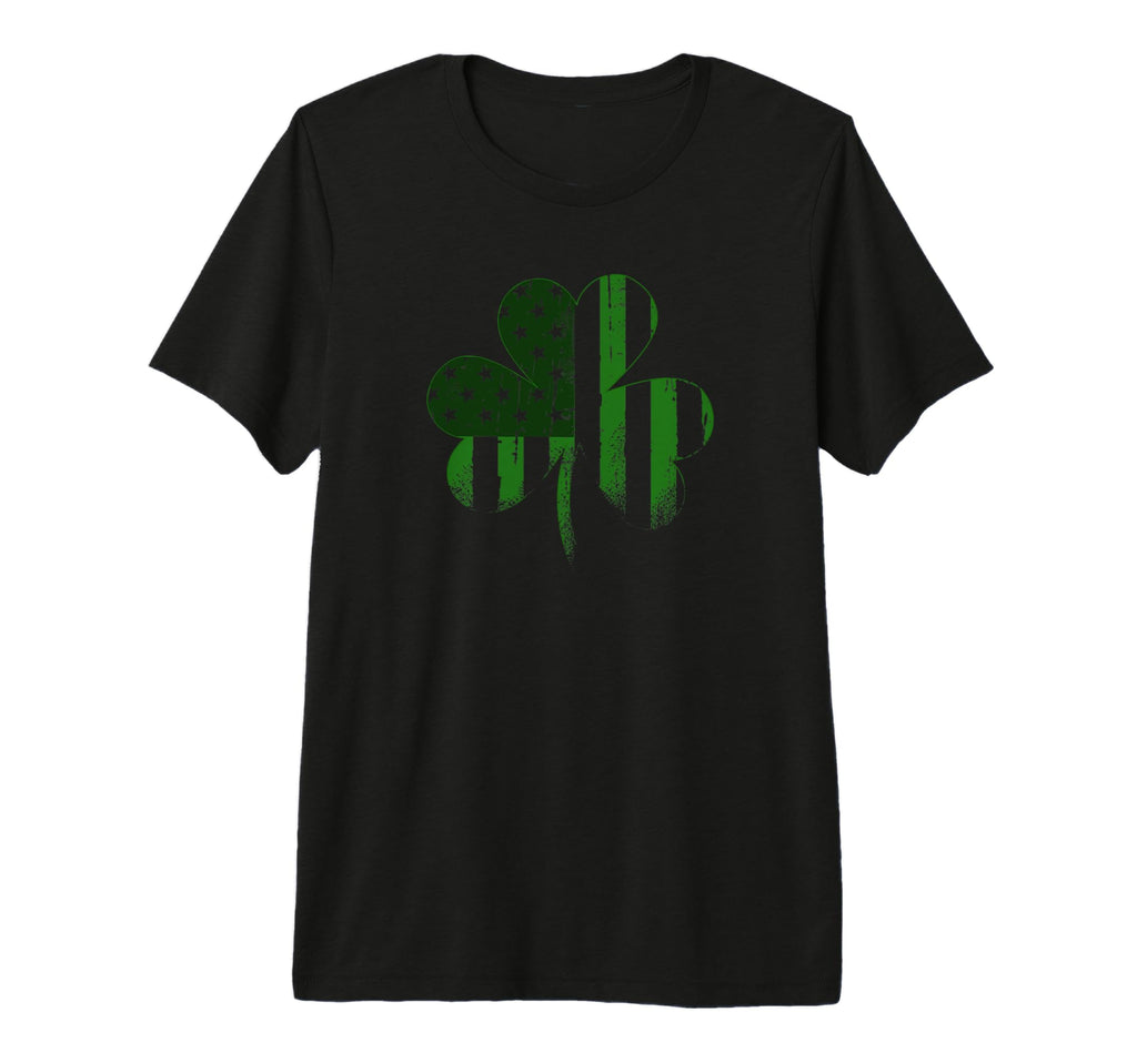 Patriotic Shamrock Distressed St T-Shirt - Casual Everyday Wear for Adults - T-Shirt, Sweatshirt, Hoodie