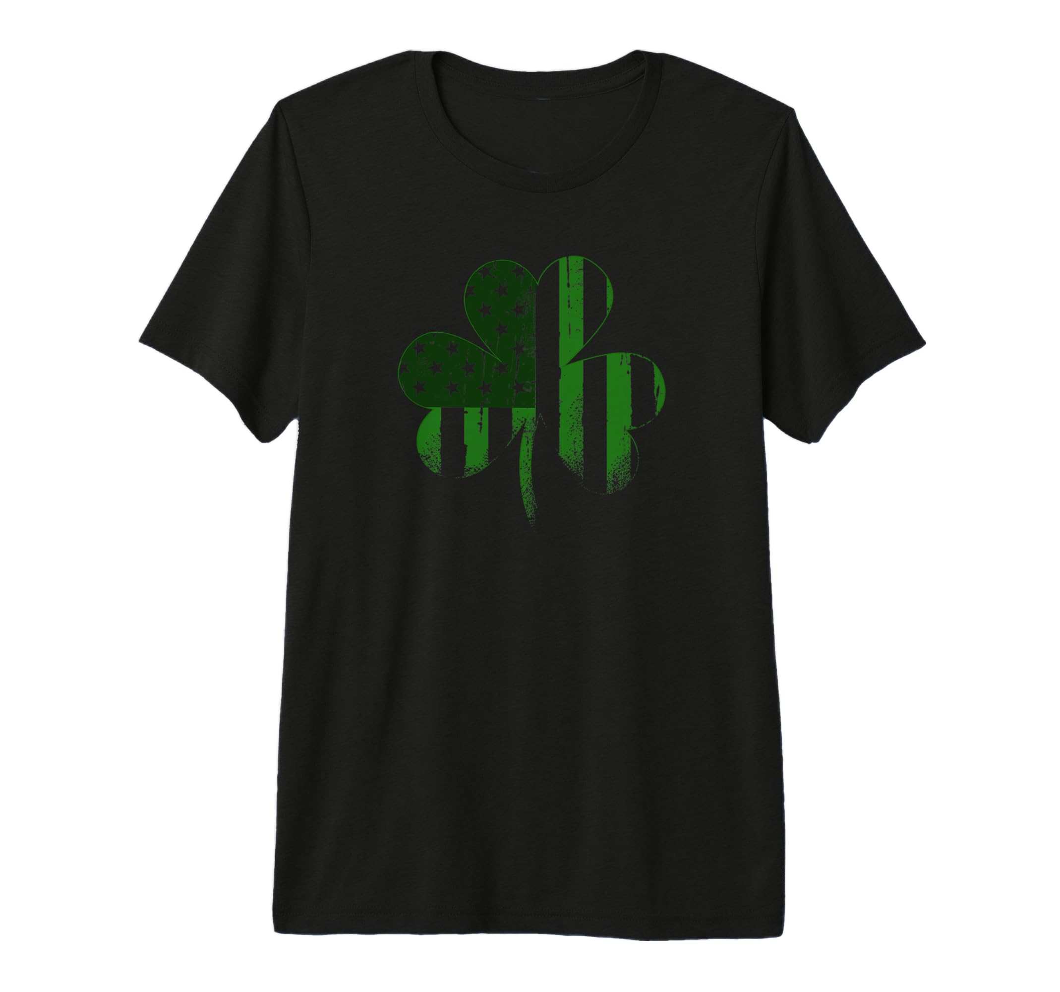 Patriotic Shamrock Distressed St T-Shirt - Casual Everyday Wear for Adults - T-Shirt, Sweatshirt, Hoodie