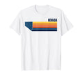 Nevada Us State Map Stripes T-Shirt - Aesthetic Graphic for Adults - T-Shirt, Sweatshirt, Hoodie