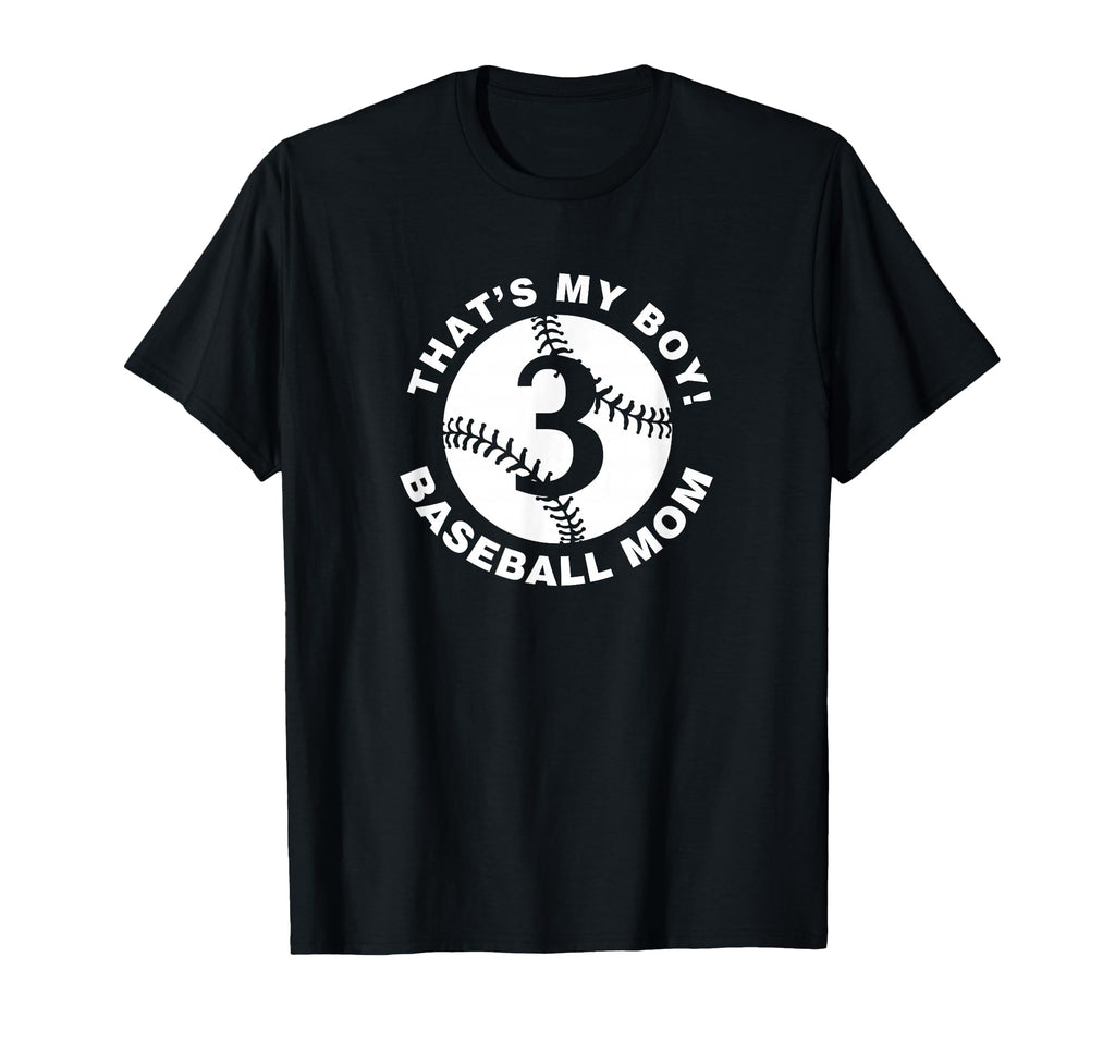 Baseball Mom 3 Favorite Player Mothers T-Shirt - Aesthetic Graphic Unisex - T-Shirt, Sweatshirt, Hoodie