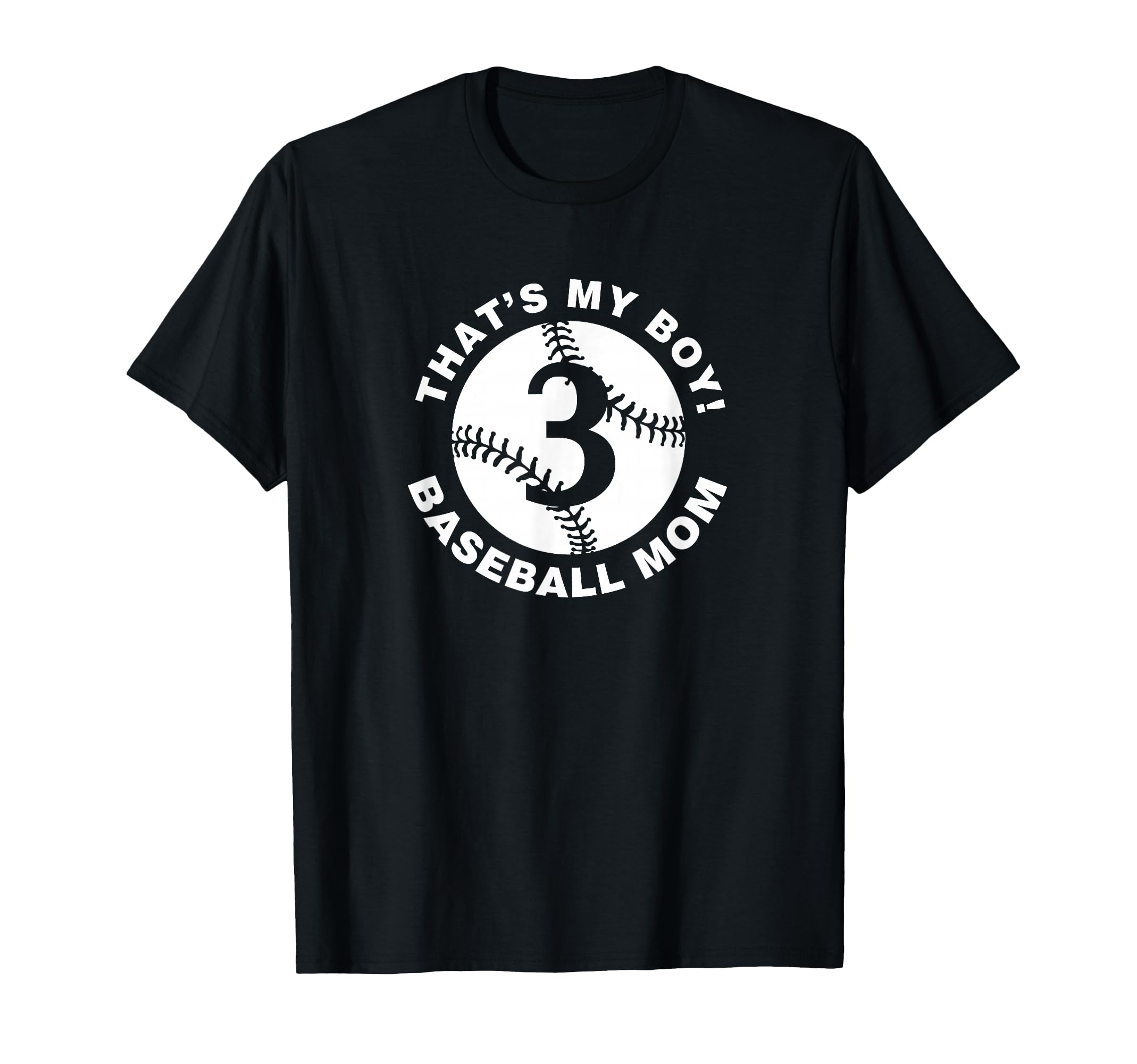 Baseball Mom 3 Favorite Player Mothers T-Shirt - Aesthetic Graphic Unisex - T-Shirt, Sweatshirt, Hoodie