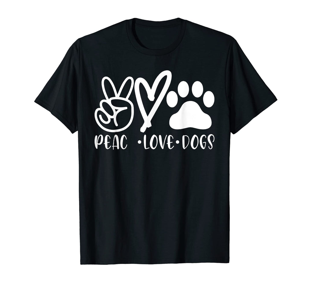 Dog Moms Peace Love Dogs Pet Owner Gift T-Shirt - Trendy Graphic Unisex - T-Shirt, Sweatshirt, Hoodie