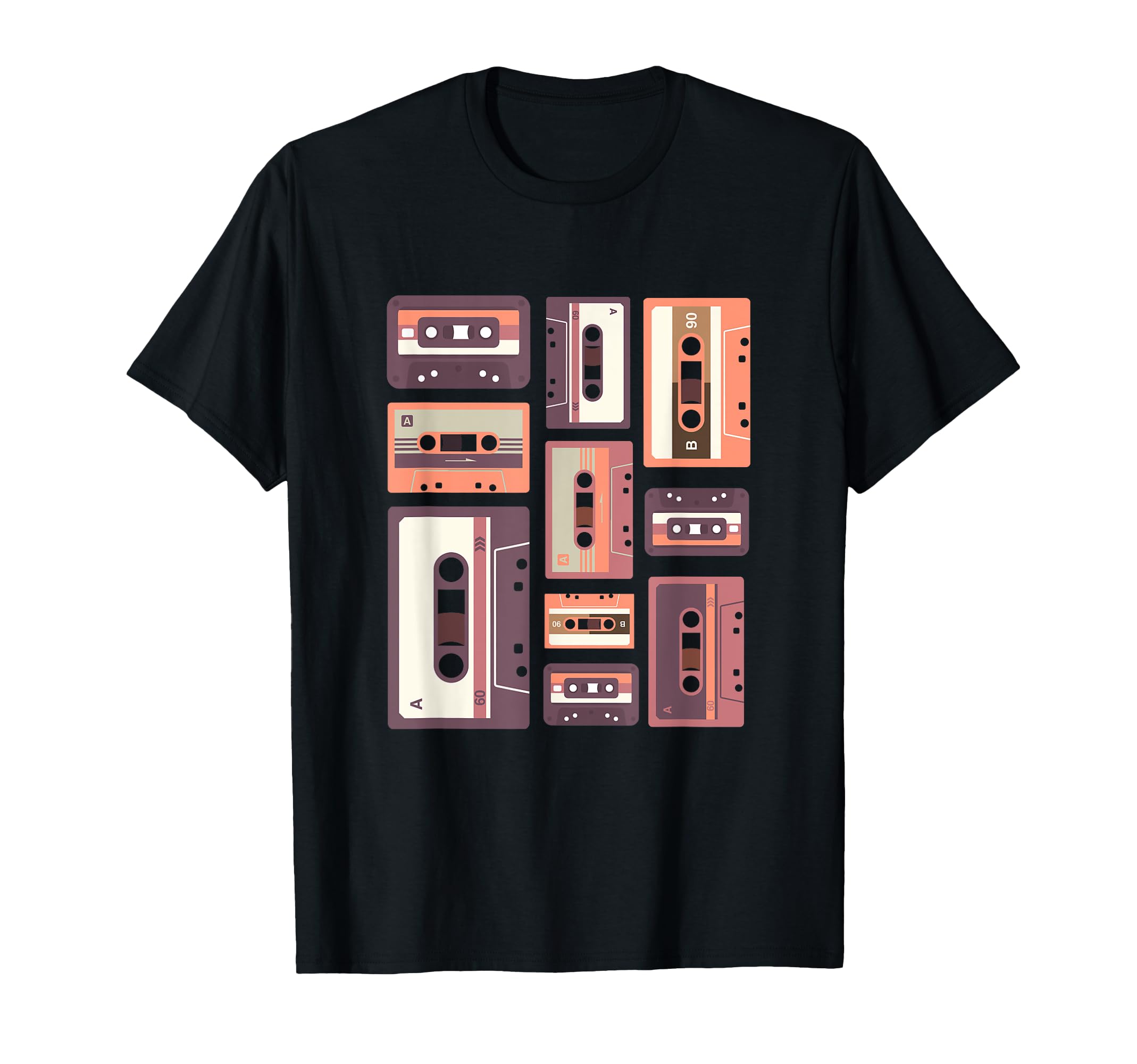 80S Mix Tape 80S Music Cassette Tape T-Shirt - Minimalist Print Men Women - T-Shirt, Sweatshirt, Hoodie