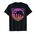 Sloth Vaporwave 80S 90S Sunset Funny T-Shirt - Graphic Print Unisex - T-Shirt, Sweatshirt, Hoodie