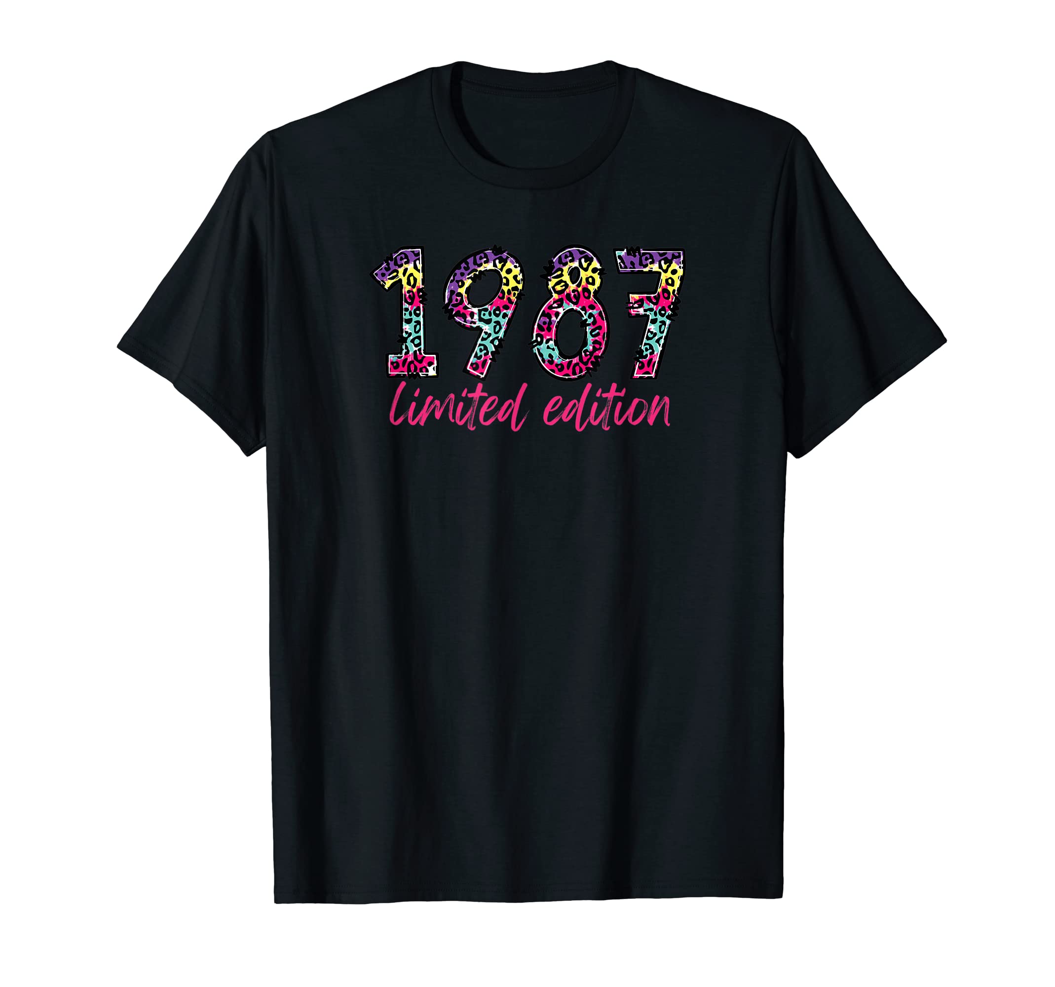 1987 Rainbow Leopard T-Shirt - Custom Art Print Men Women - T-Shirt, Sweatshirt, Hoodie