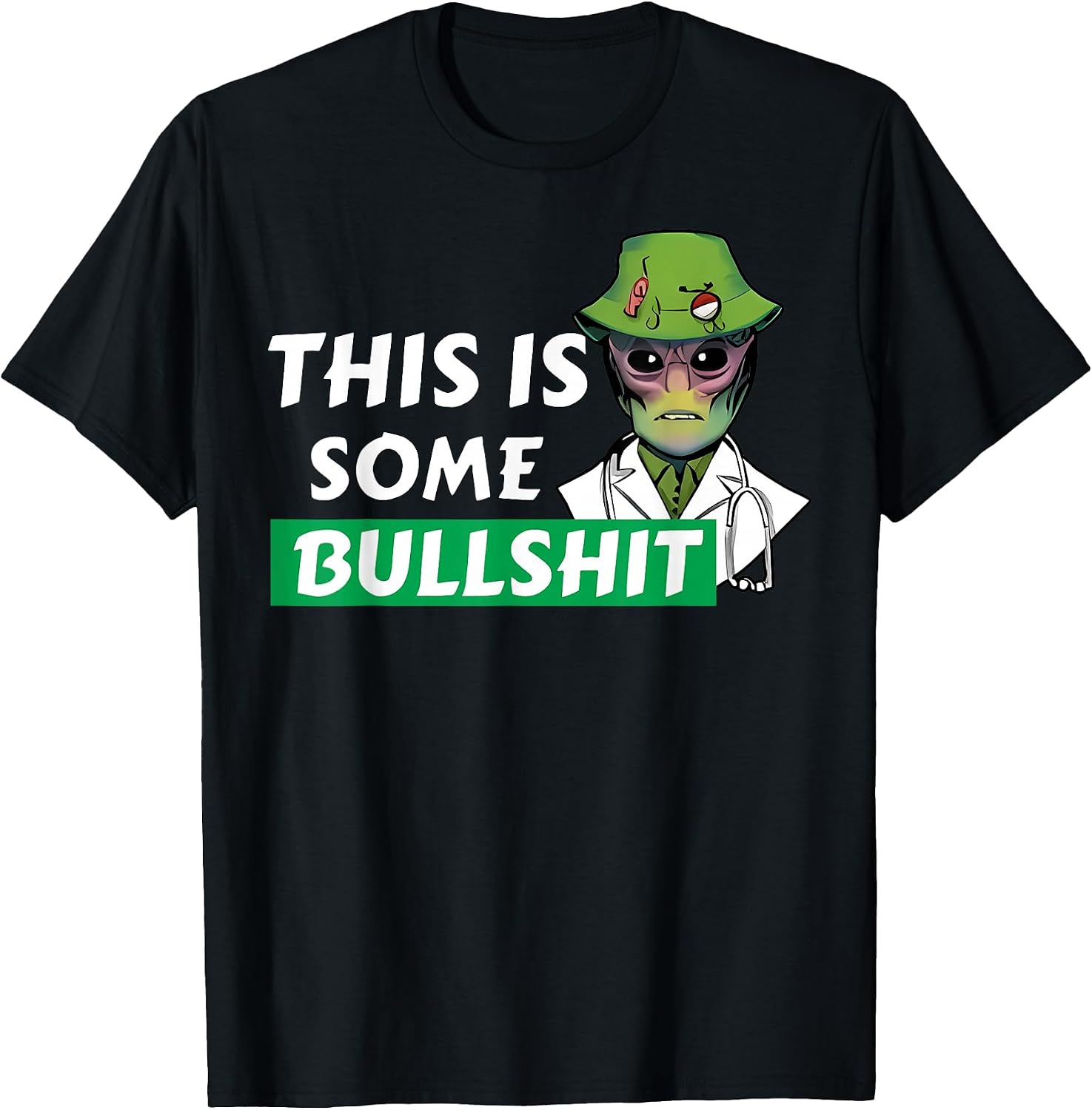 Funny Resident Swearing Alien Science Nurse - Adult & Kids T-Shirts, Sweatshirts & Hoodies apparel design preview 1