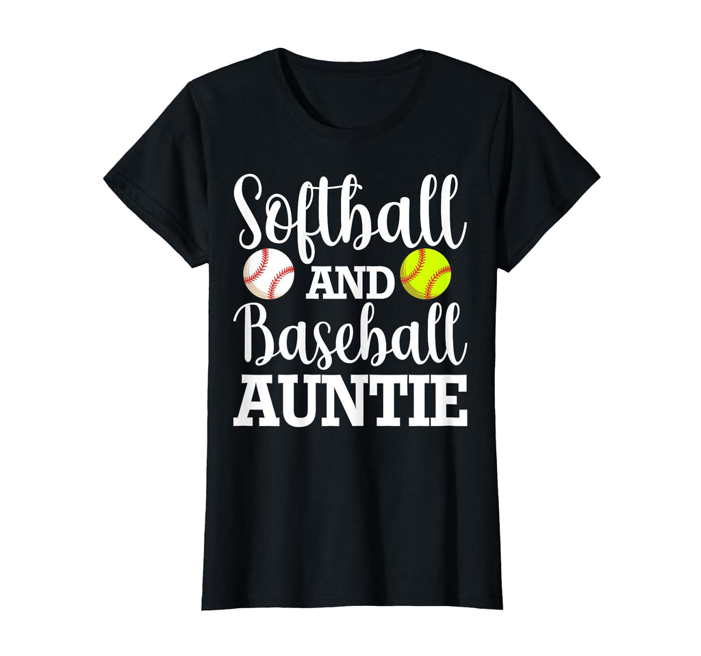 Softball And Baseball Auntie Softball T-Shirt - Aesthetic Graphic Unisex - T-Shirt, Sweatshirt, Hoodie