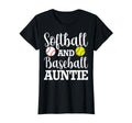 Softball And Baseball Auntie Softball T-Shirt - Aesthetic Graphic Unisex - T-Shirt, Sweatshirt, Hoodie