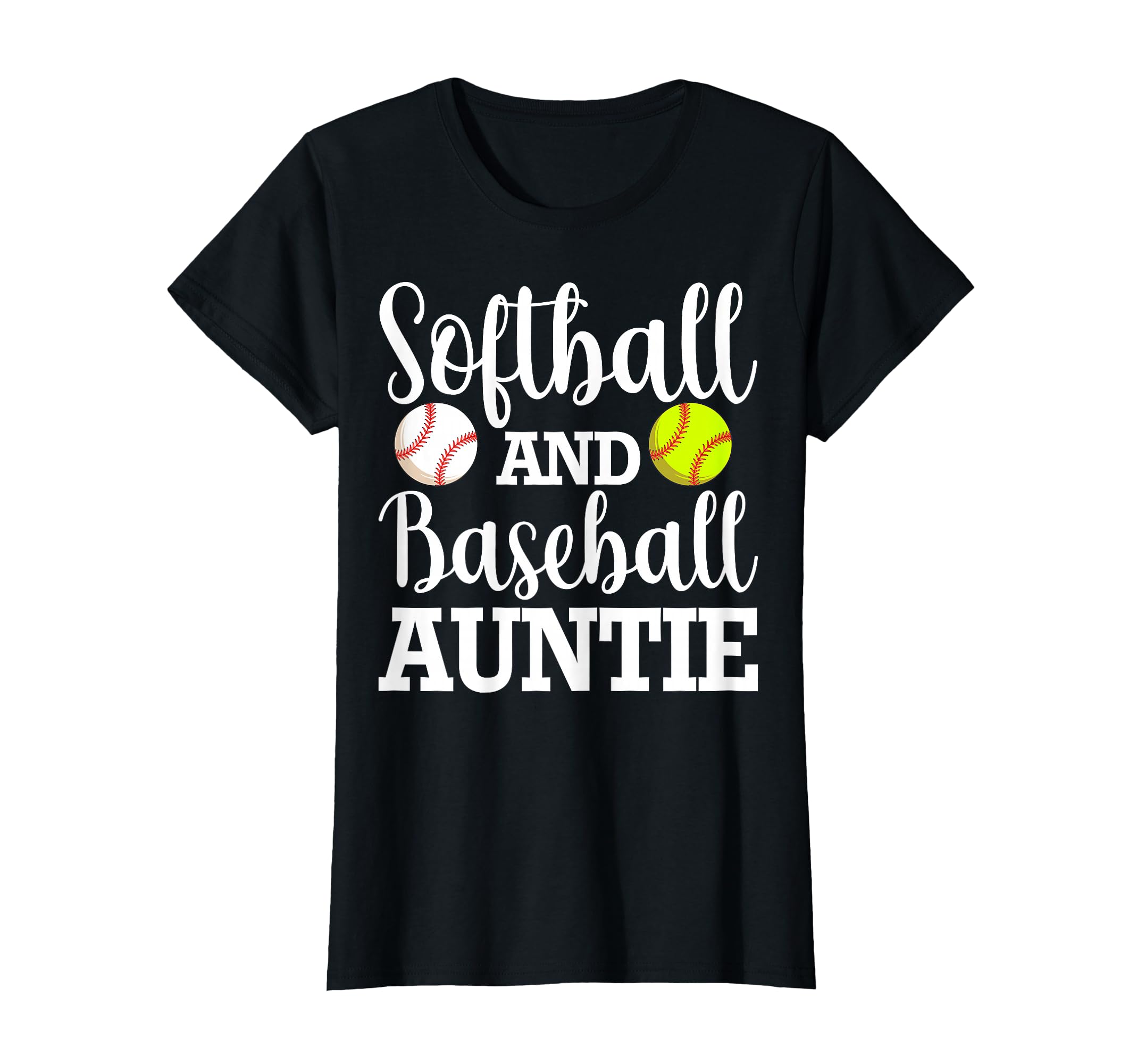 Softball And Baseball Auntie Softball T-Shirt - Aesthetic Graphic Unisex - T-Shirt, Sweatshirt, Hoodie