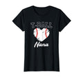 Proud T Ball Nana Baseball Grandma T-Shirt - Minimalist Print Men Women - T-Shirt, Sweatshirt, Hoodie