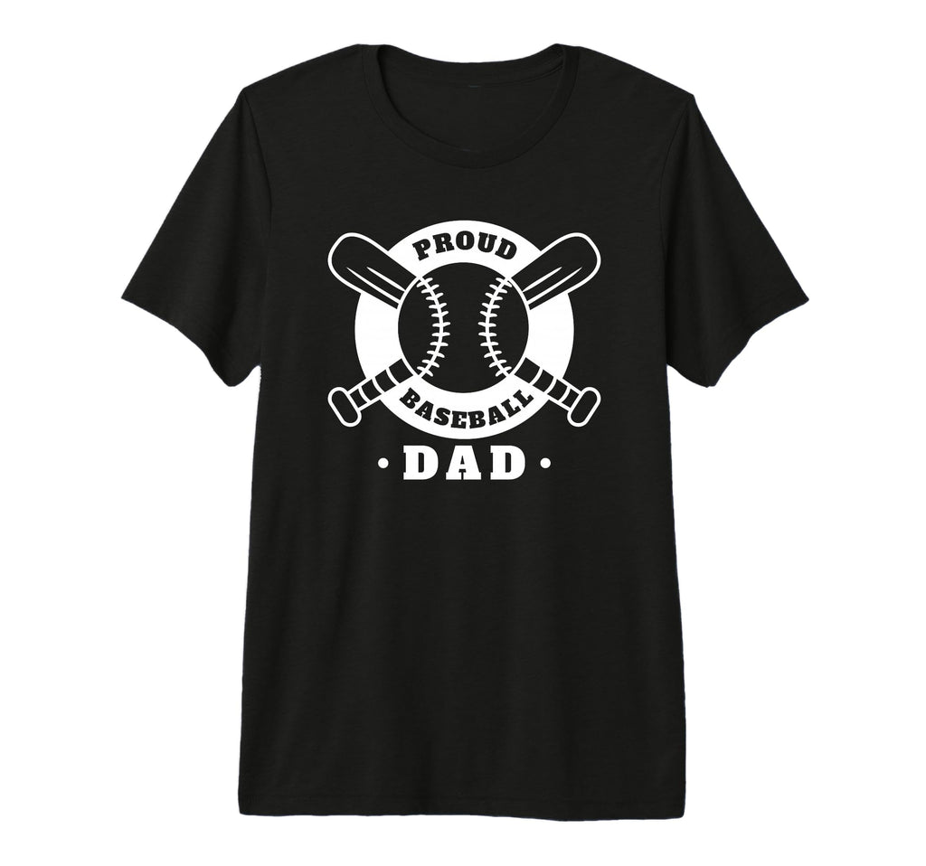 Proud Baseball Dad Funny Baseball T-Shirt - Custom Art Print for Adults - T-Shirt, Sweatshirt, Hoodie