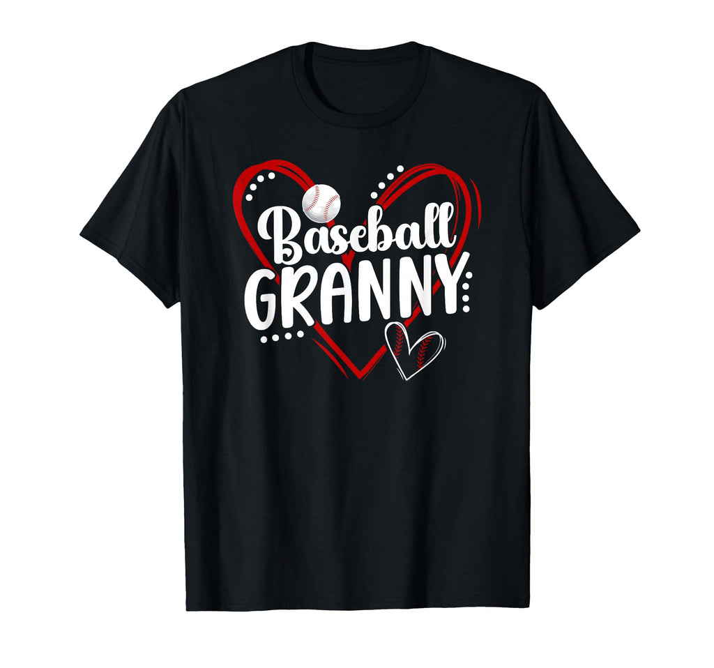 Baseball Granny Heart Granny Baseball T-Shirt - Novelty Apparel Men Women - T-Shirt, Sweatshirt, Hoodie